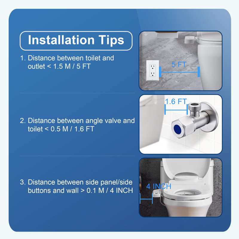 Siège de toilette allongé bidet