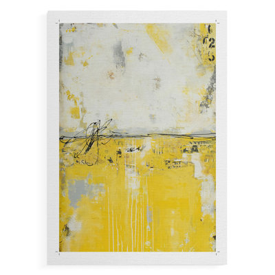 Yellow Bound -Canvas Print Only - NOT FRAMED