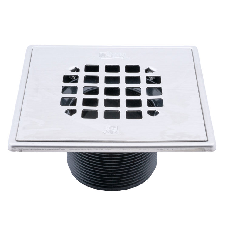 Oatey 4-in Screw-Rite Round Stainless Steel Strainer in the Shower Drains  department at