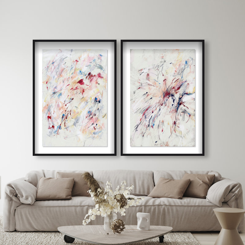 Feels Like Love Set Set by Oliver Gal, 63"H x 43"W, Black Shadowbox