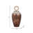 Glam Glass and Resin Jar with Decorative Ring Lid and Modern Silhouette-93456900