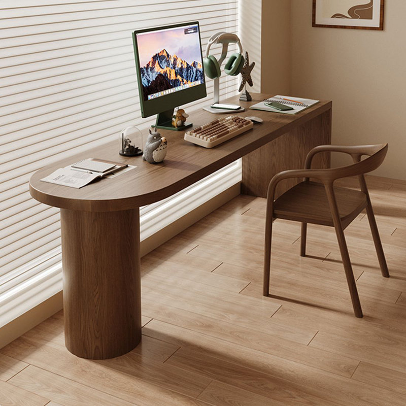 Bureau moderne et simple en bois massif, H 29,53 po x l 62,99 po x P 23,62 po