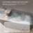63" Luxury Engineered Solid Surface Bathtub With Overflow & Pop-Up Drain