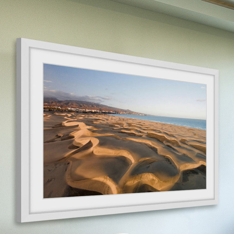 «Waves in the Sand», reproduction encadrée, 24 po x 36 po