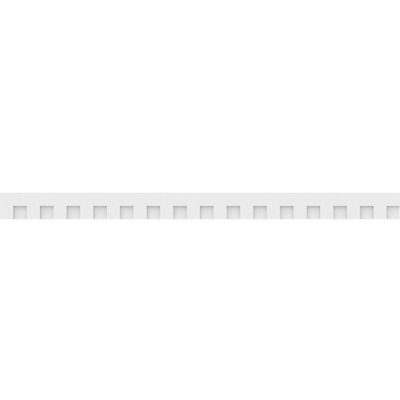 6"H x 1"P x 90"L Matthews Architectural Grade PVC Dentil Trim w/Backplate