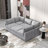 Kessi 6-Piece Upholstered Modern Chenille Fabric Modular Sectional Sofa With Ottoman-1559439477