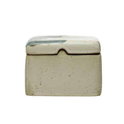 Stoneware Box With Lid