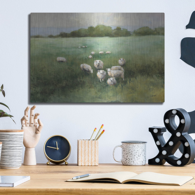 «August Day» par Julia Purinton, art mural en métal August Grove®, H 12 po x l 16 po