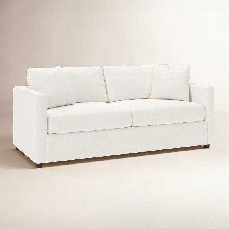 Godwin 75" Sofa, Nomad Snow Crypton® Chenille