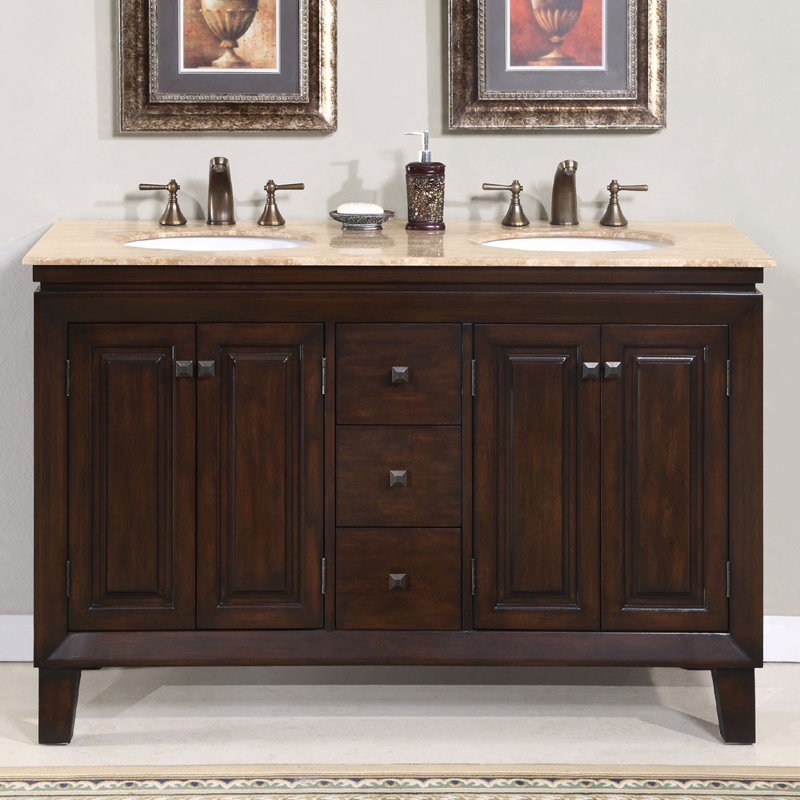 Ensemble de meuble-lavabo double 55 po Camilo