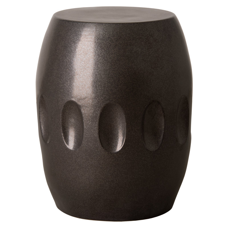 Poynor Garden Stool, Gun Metal