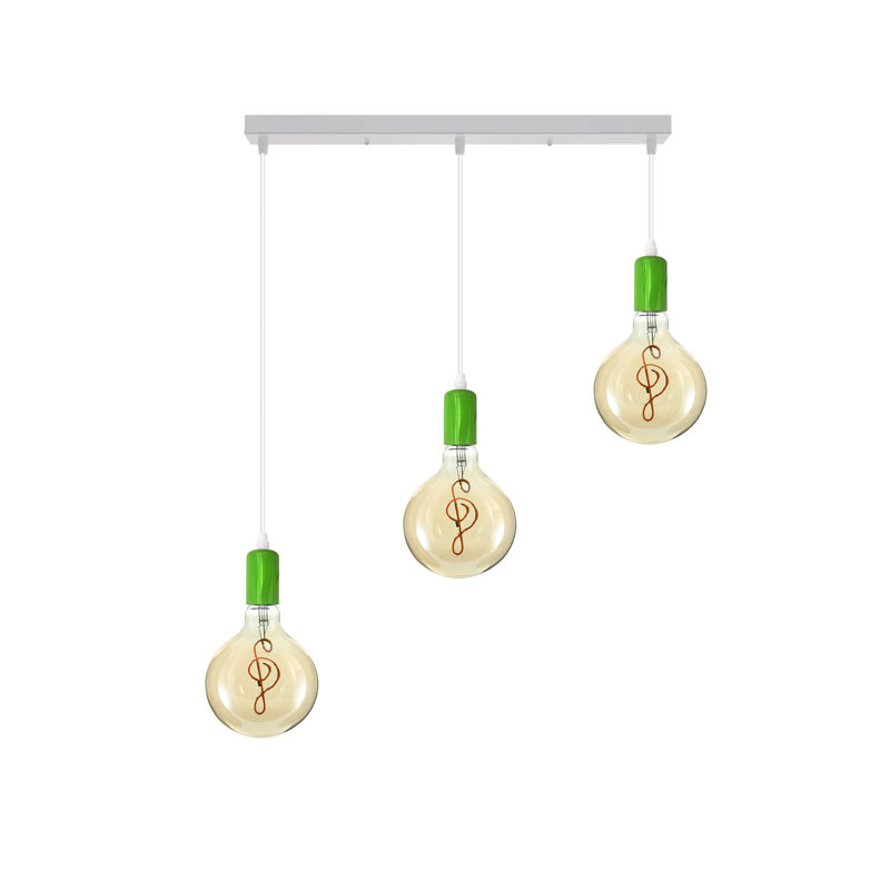 Llovani 3 - Light Kitchen Island Pendant, Green