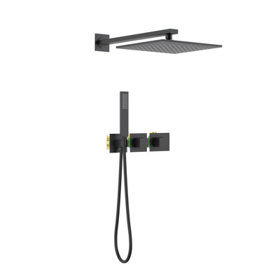 Thermostatic Complete Shower System with Rough in-Valve
