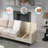 107" L-Shaped Sectional Sofa with Memory Foam & Linen-1179643066