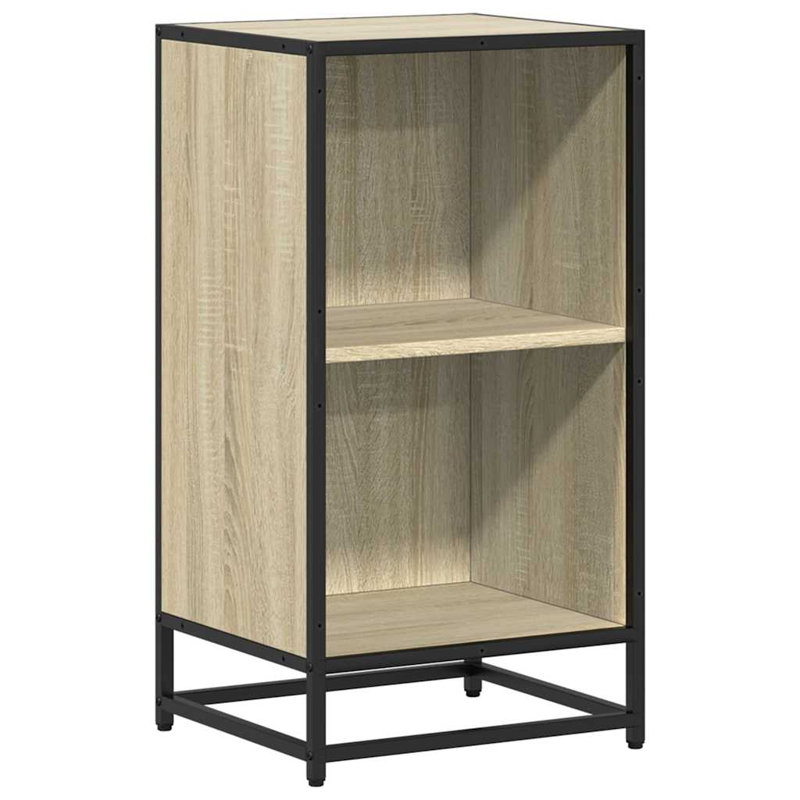 Borough Wharf Bookcase Engineered Wood, 76cm H x 40cm W x 35cm D, Sonoma Oak