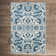 Alessia Floral Ivory/Blue Area Rug