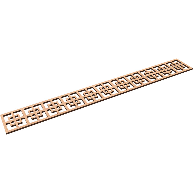 Moulure de chantournage Cambridge, Noyer blanc, H 6 po x l 46,5 po x P 0,375 po