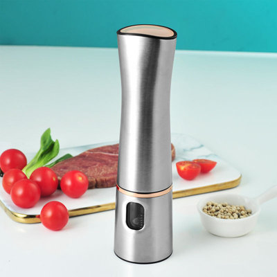 Electric pepper grinder Electronic Pepper Grinder Adjustable Thickness Powered By Dry Batteries Convenient And Fast Dry Battery Electronic Pepper Seasoning Grinder