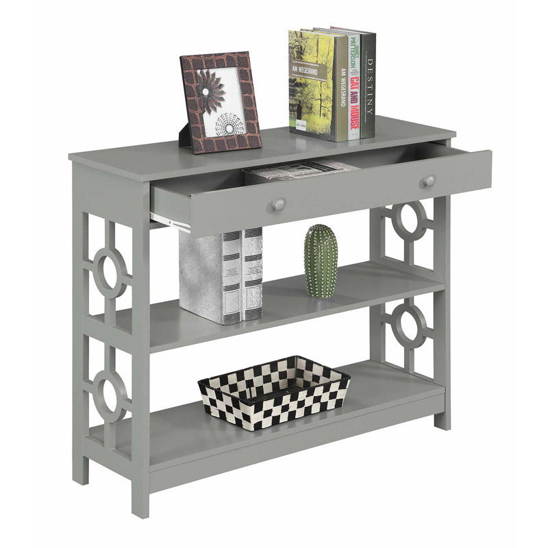 Odalis 40'' Console Table, 31.75" H x 40" W x 12"D, Gray