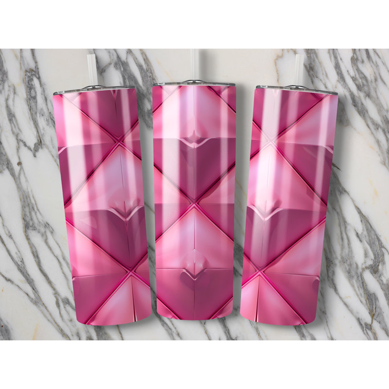 Choose Handmade Tumblers 591ml Vacuum Insulated Stainless Steel (18/8) Travel Tumbler with Straw