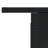  Garden Table Black Poly Rattan, Tempered Glass, Powder-Coated Steel-1535445328
