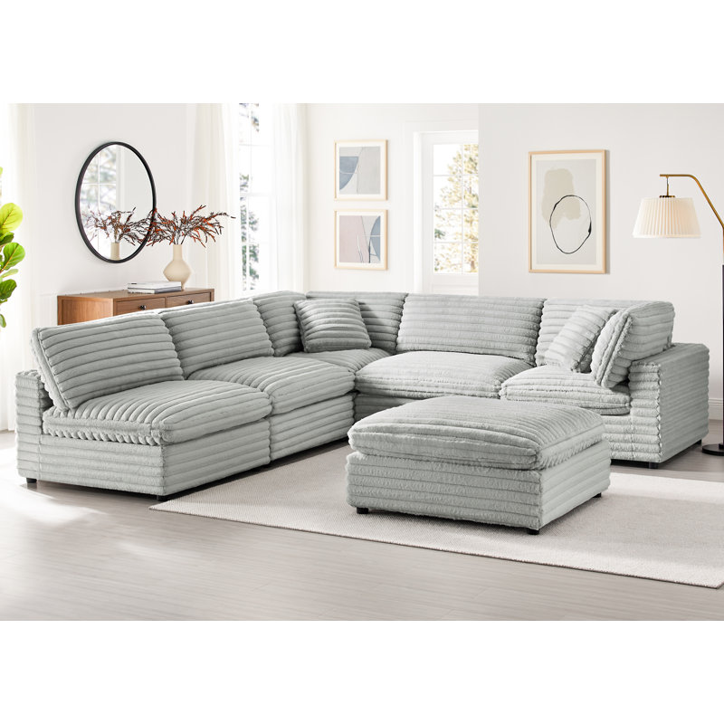 Canapé modulaire 6 pièces Hertel