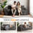 74.8" Compression Sofa Couch Upholstered Floor Sofa-549739900