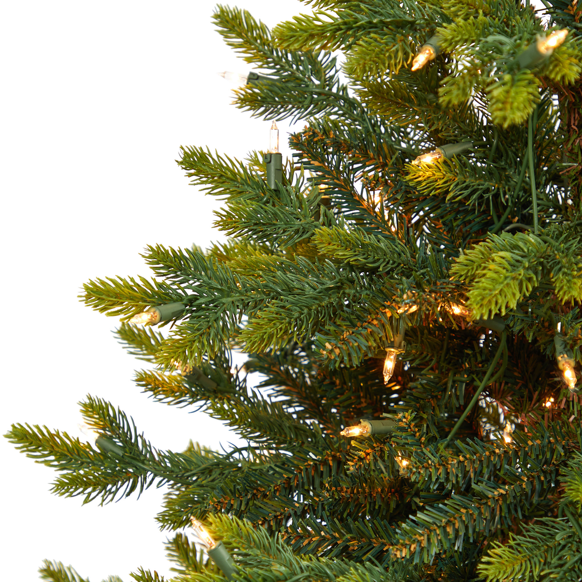 Lighted Artificial Fir Christmas Tree, 6' H