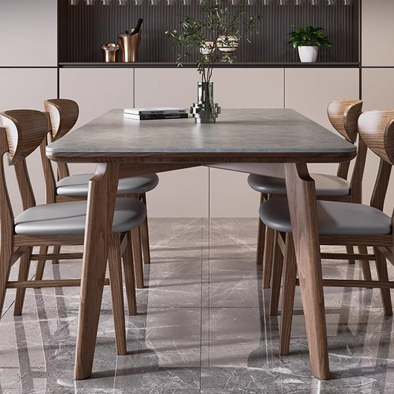 Ensemble de table et chaises gris, H 29,52 po x L 55,11 po x l 31,49 po