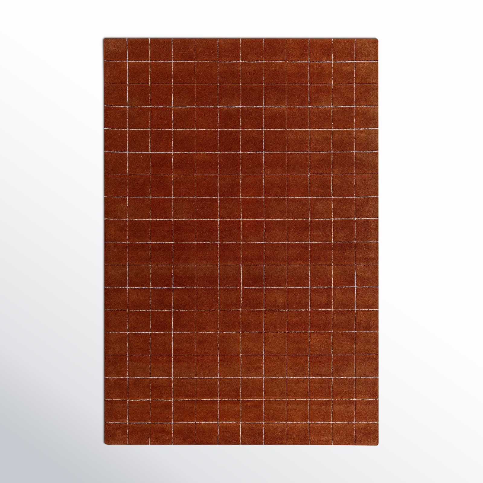 Mallory Mocha Hand Tufted Area Rug, Rectangle 8' x 10'