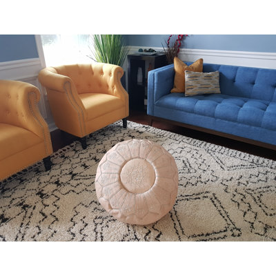 Radtke Leather Pouf
