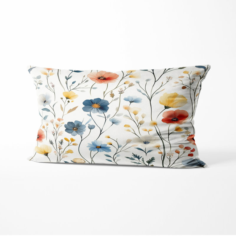 Coussin Floral, H 12 po x l 20 po