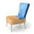Blue/Light Orange