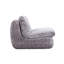 Chaise grise en velours côtelé ergonomique pour soutien postural