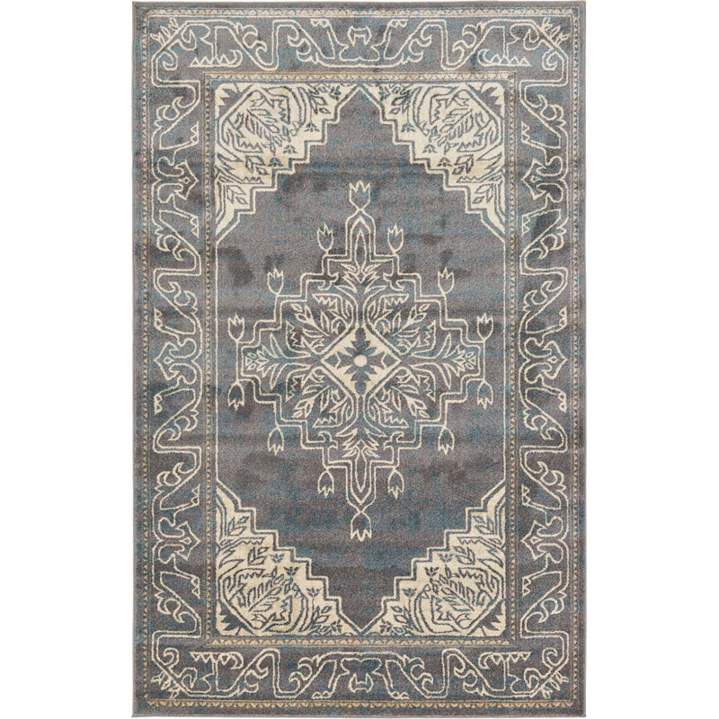 Tapis oriental gris Mumford, Rectangle 2 pi x 3 pi