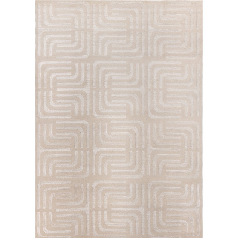 Tapis crème Amabilia, Rectangle 5 pi 3 po x 7 pi 7 po