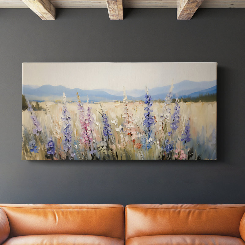 Série paysage - CXIX - Toile tendue avec châssis - Prêt à accrocher, H 24 po x l 48 po