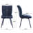 Leahana Chenille Upholstered Dining Chairs-2068142746