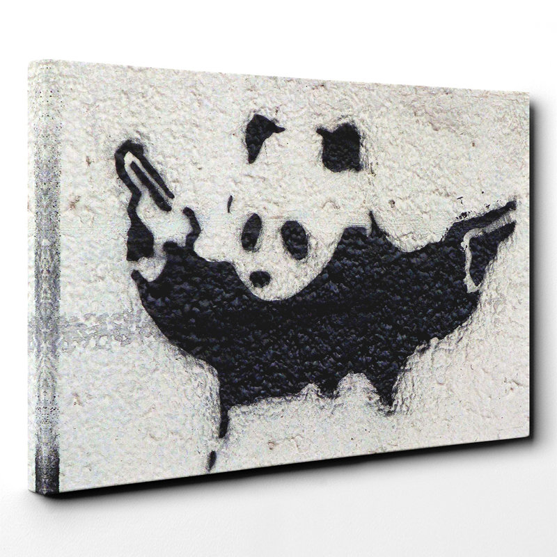 Banksy - Wrapped Canvas Print, 70cm H x 100cm W