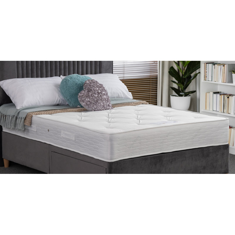 Andrin Small Single 2Ft6 Rupert Open Coil Mattress, Small Double (4')