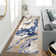 Abstract Machine Washable Rug with Rubber Backing Non-Slip Area Rug for Living Room Bedroom Dining Room Office