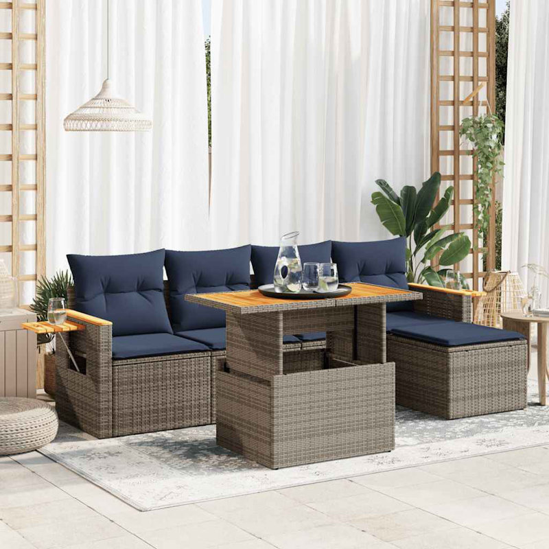 55cm Wide Patio Sofa with Cushions