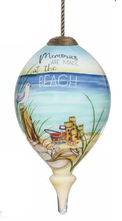 Ornement en verre soufflé à la bouche Beach Memories