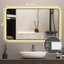 Miroir 48 po x 32 po pour salle de bain noir