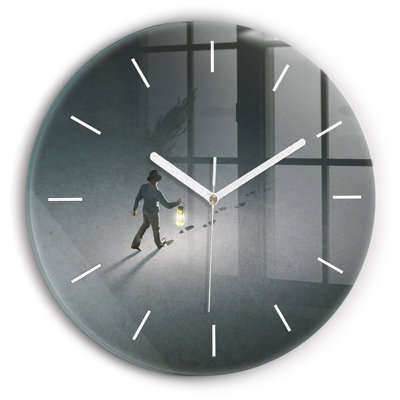 Glass Wall Clock