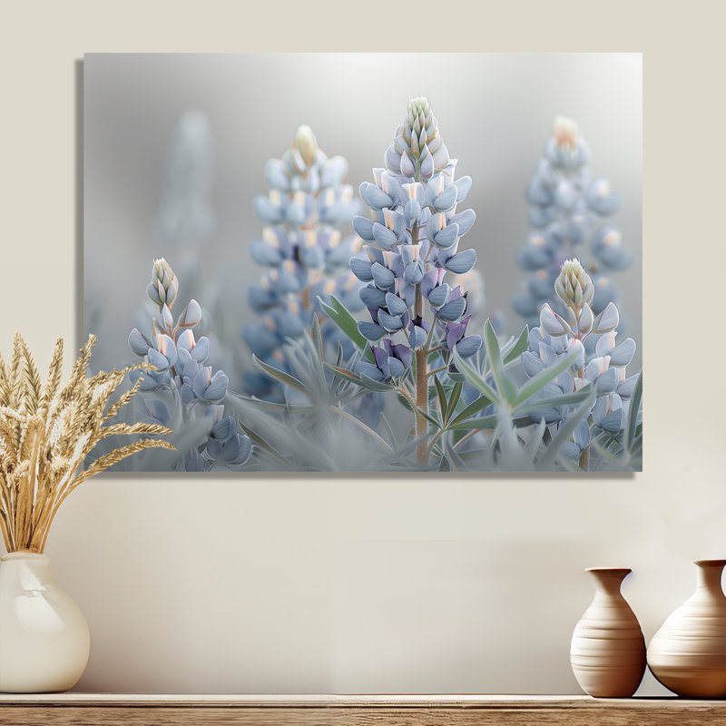 Liddel - Blue Bonnets, impression d'art mural, H 30 po x l 40 po x P 1,5 po, Métal métal