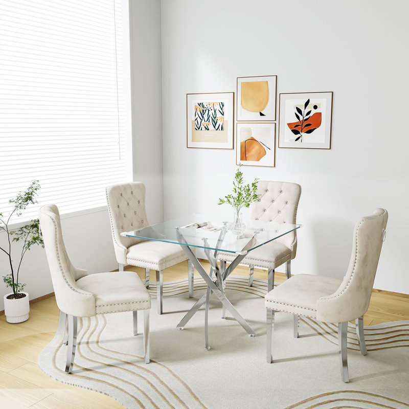Ensemble repas, 5, Argent argent, Blanc / argenté