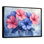 Geranium Glow In Blue Watercolors Watercolor - reproduction d'art sur toile florale
