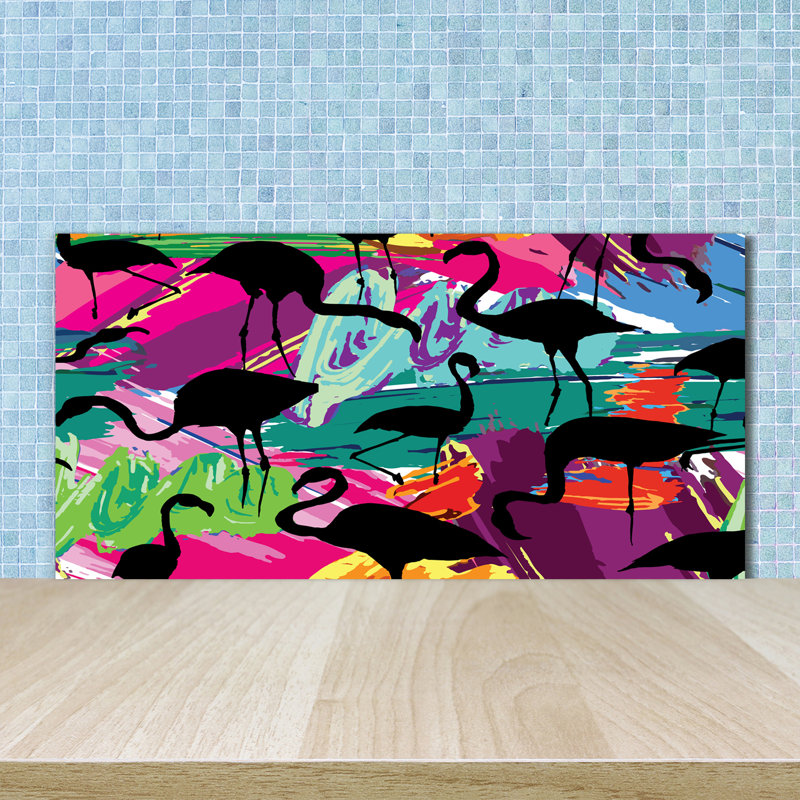 Dunnstown 50cm W x 100cm L Glass Peel and Stick Panel