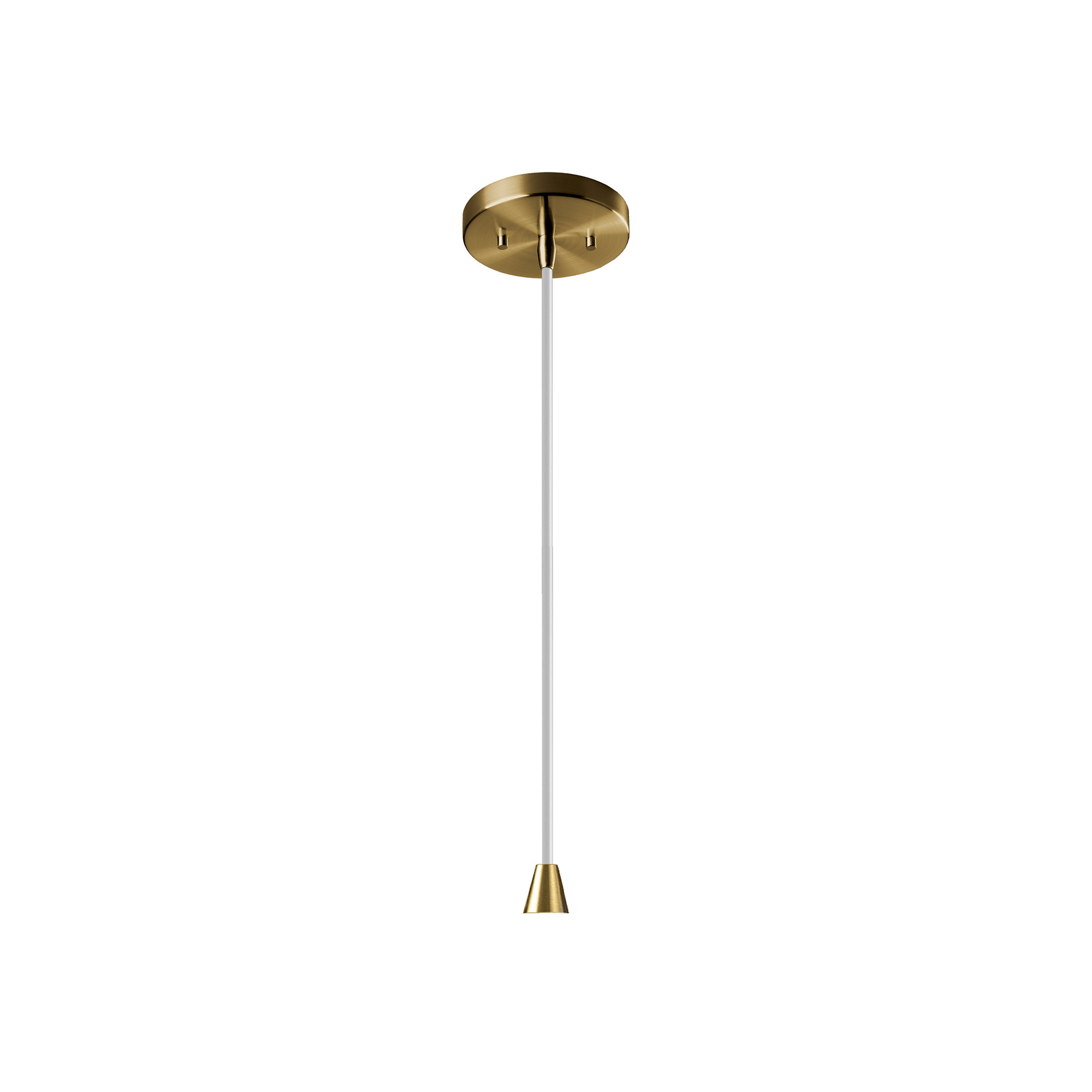 Leni Ceramic Dimmable Pendant, Gloss Blush, Antique Brass